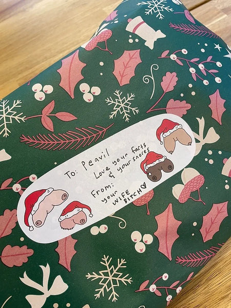 Christmas label sticker sheet