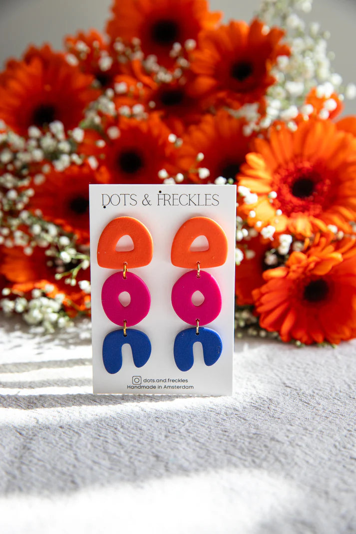 Lightweight Polymer Clay Earrings / Taylor