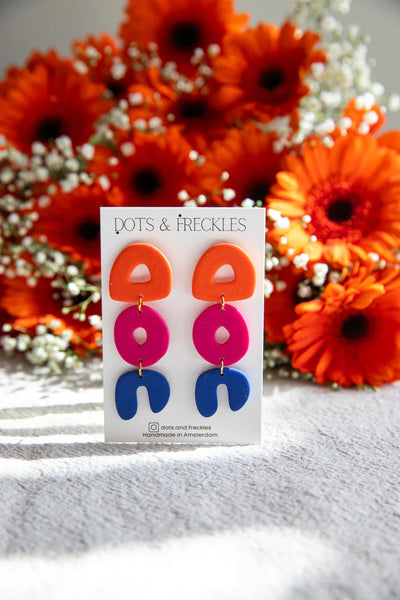 Lightweight Polymer Clay Earrings / Taylor