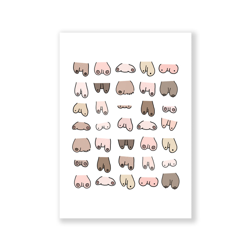 Titties Postcard A6