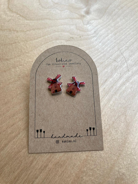 Windmil stud earrings