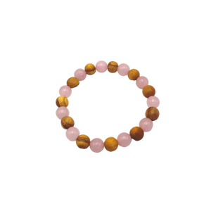 Bracelet Palo Santo and Rose Quartz