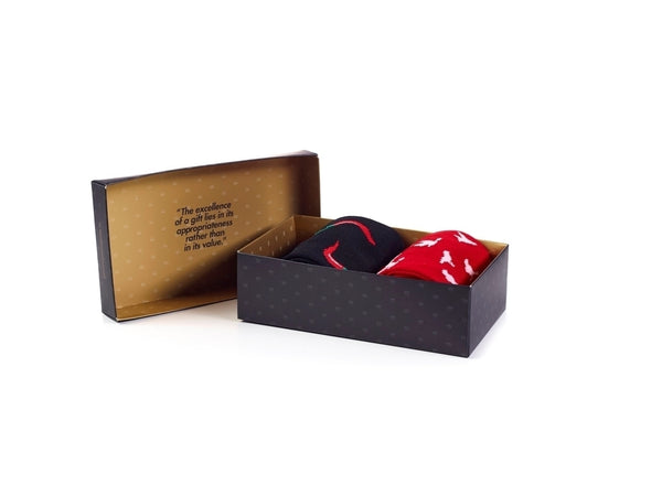 VALENTINE´S DAY GIFT BOX - 2 Pairs - Socks