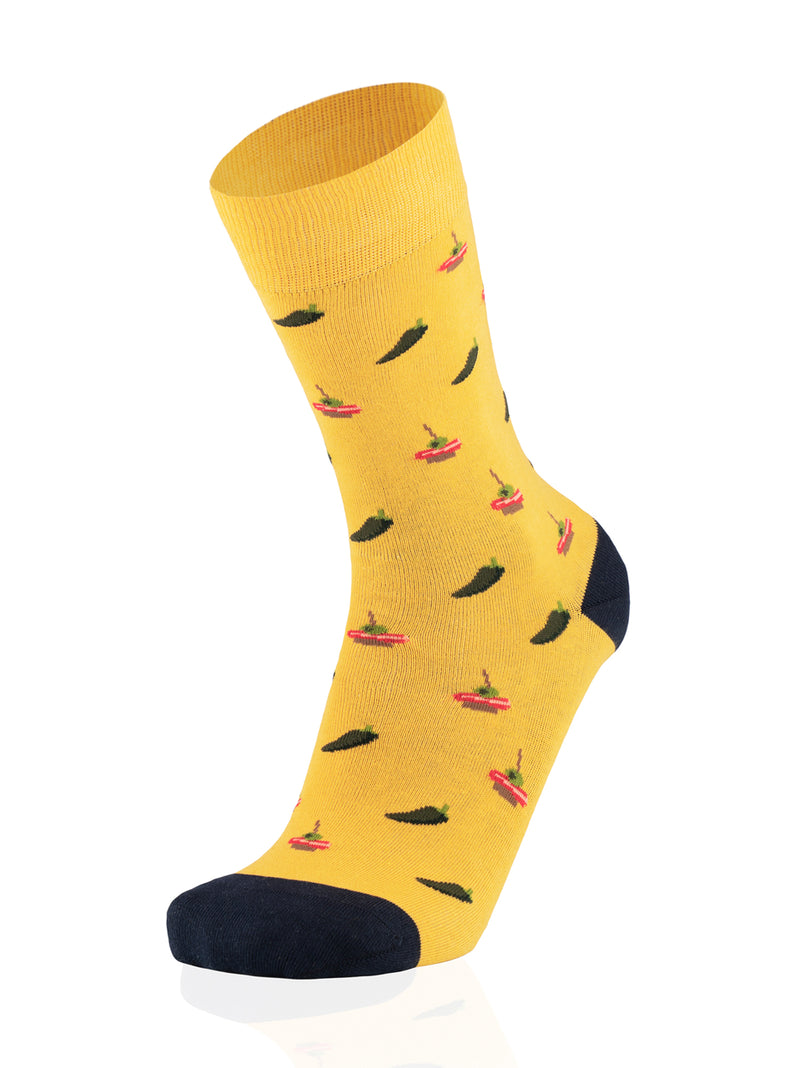 Tapas Dark Yellow Socks