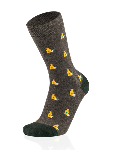 Tequila Dark Grey Melange Socks