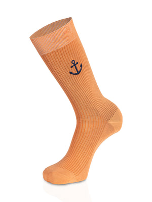 Anchor Orange Socks
