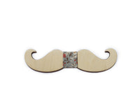 Moustache wooden bow-ties various colours