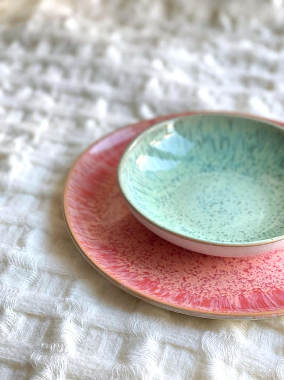 Reactive Heaven Salad Plate - Coral