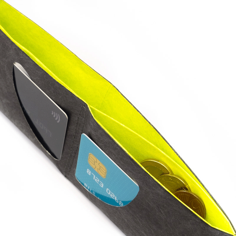 Wallet RFID Secure - Neon Green/Yellow
