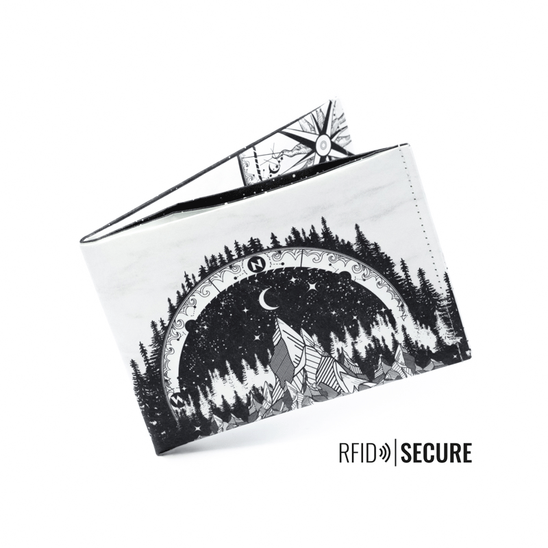 Wallet RFID Secure - Midnight Forest