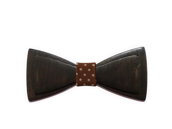 Double and plain solid wooden bow-ties (various colours)