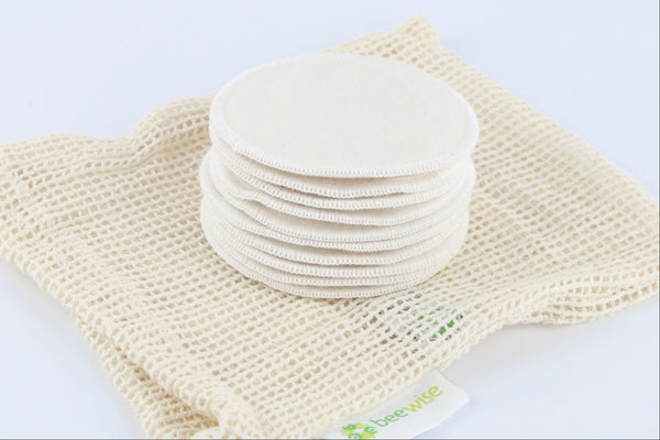 Organic Cotton Makeup Pads – Set of 12