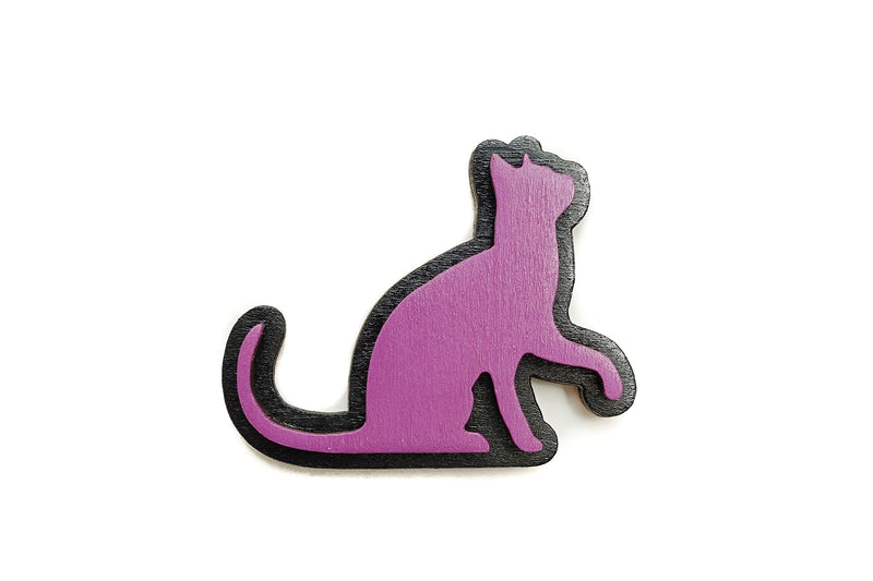 Cat brooches various colours