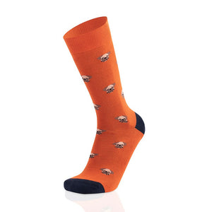 Pug Orange Socks
