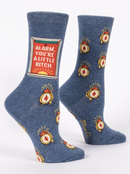 Alarm, You're a LIittle Bitch W-Crew Socks