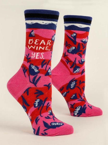 Dear Wine, Yes W-Crew Socks