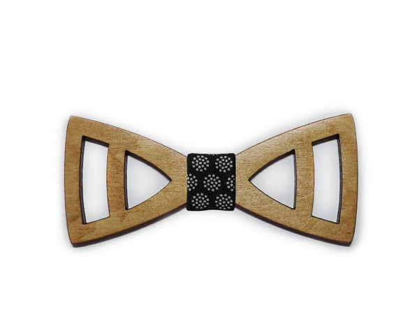 Wooden bow-ties with cut-outs (various styles)