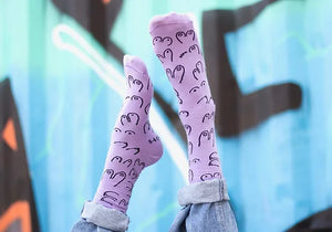 Titties Socks Purple