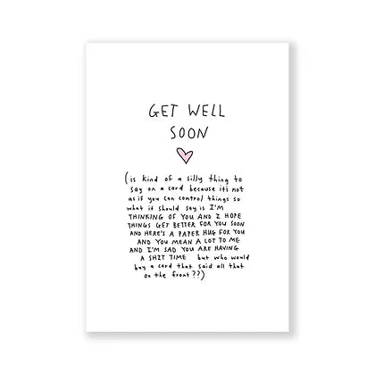 Get well soon card A6