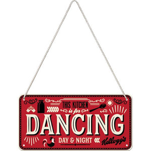 Kelloggs / This Kitchen is for Dancing - 10 x 20 cm Tin Sign