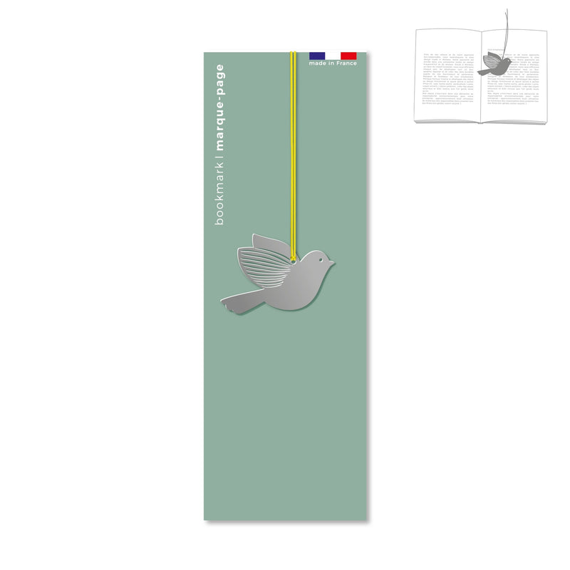 Metal bookmark - bird