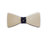 Double and plain solid wooden bow-ties various colours