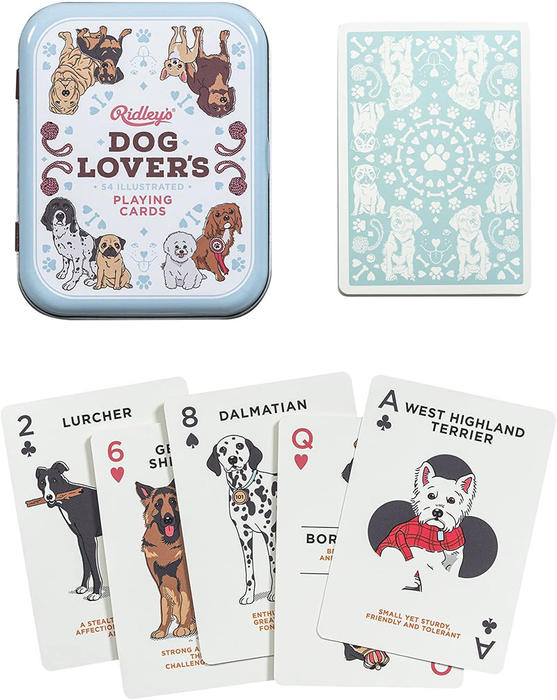 Dog Lover’s Playing Cards in a tin
