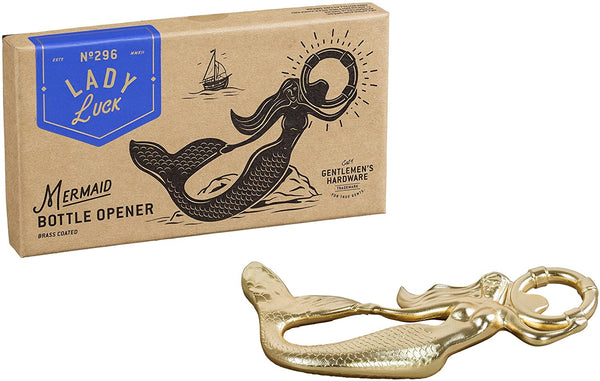 Mermaid Bottle Opener Brass coated