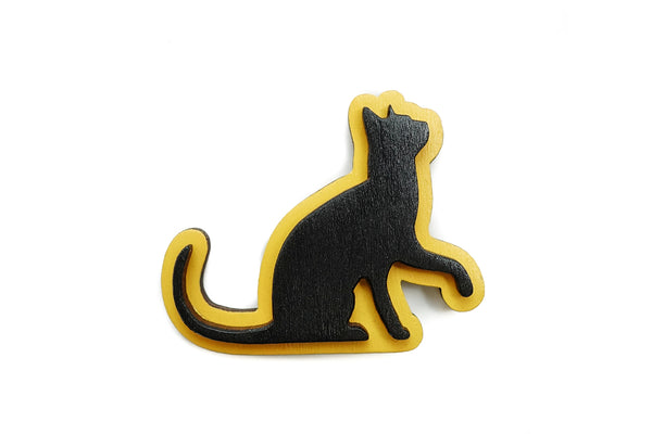 Cat brooches (various colours)