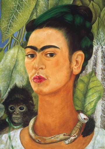 SELF PORTRAIT WITH MONKEY KAHLO