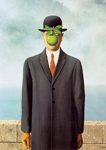 THE SON OF MAN (MAGRITTE) ART CARD