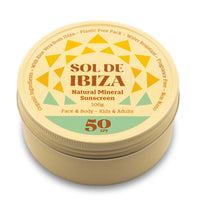 Face & Body Plastic Free Tin - Natural Mineral Sunscreen SPF50