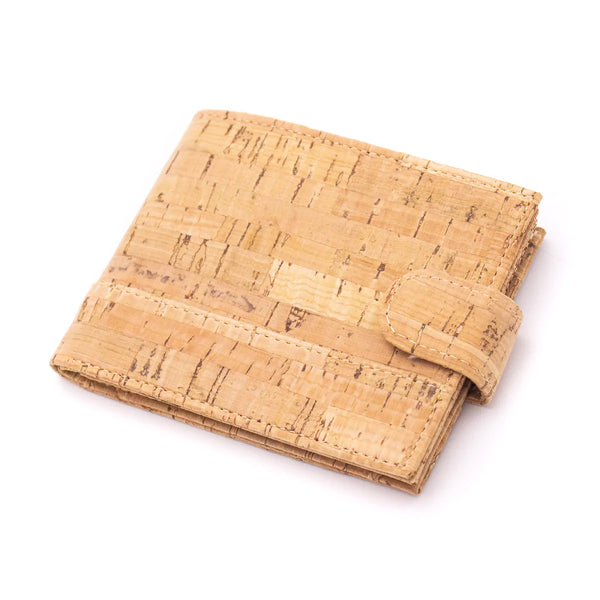 Rustic cork wallet for men