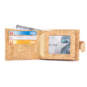Rustic cork wallet for men