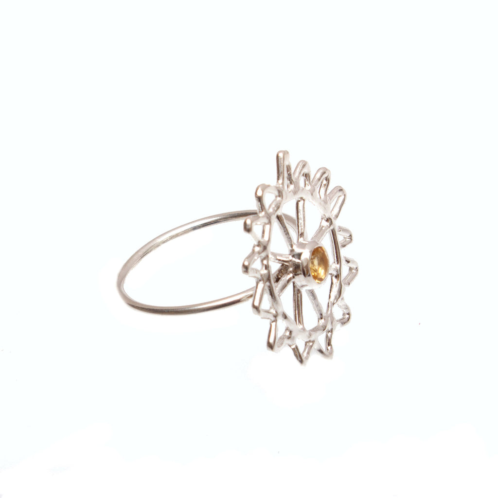 Silver Monkey Puzzle Ring