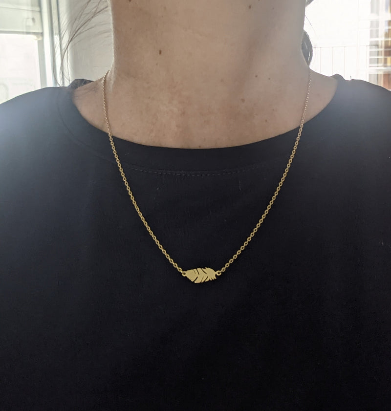 Deep Silver or gold plated necklace 40cm +5cm
