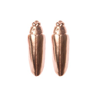 Rose Gold Bug Earrings