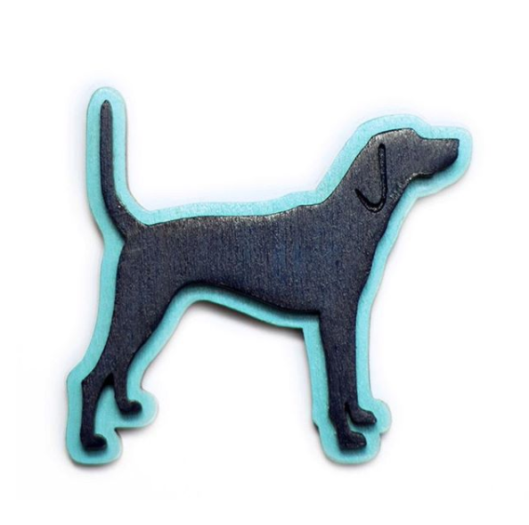 Dog brooches (various colours)