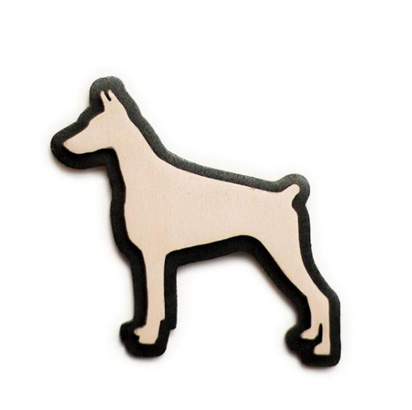 Dog brooches (various colours)