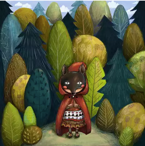 Red Riding Hood #1 30x30