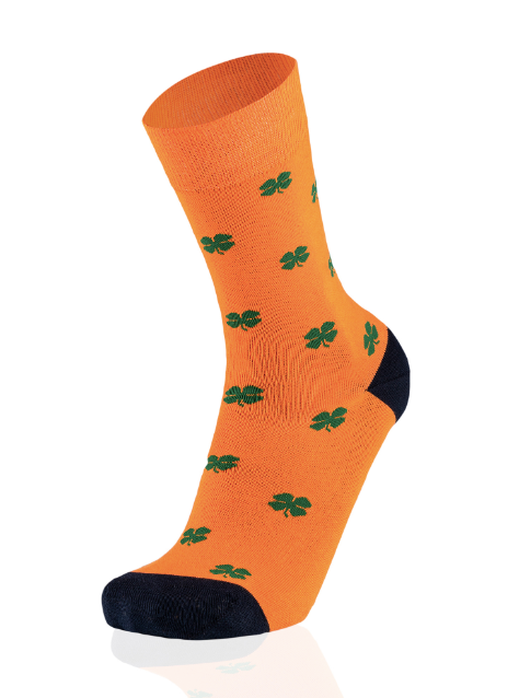 Clover Orange Socks