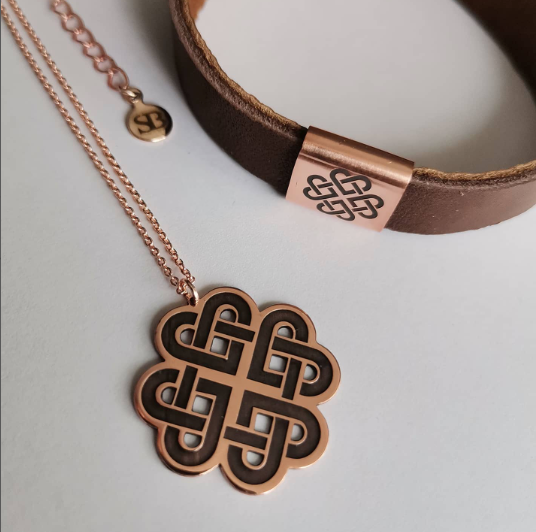 Love Knot Necklace - pure copper