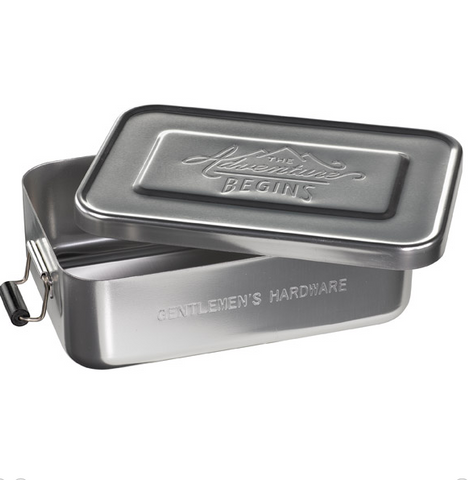 Gentlemen's Hardware Aluminium Lunch Tin Silver (The Adventure Begins ) –  Six and Sons