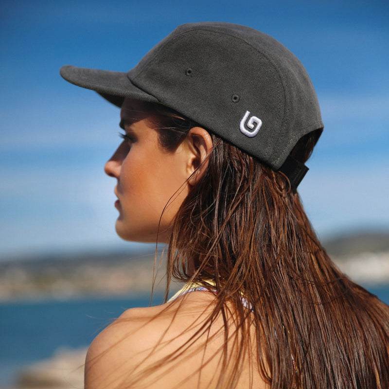 ''G' Collection Camper Cap - Grey