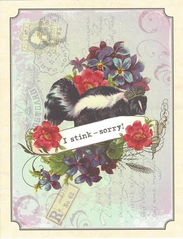 I STINK GREETING CARD