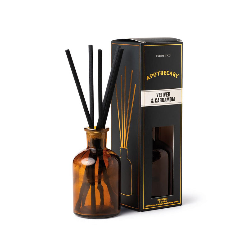 Apothecary Amber Glass Diffuser Vetiver & Cardamom 89ml