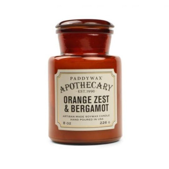 Apothecary Glass Candle - Orange Zest + Bergamot (226g)