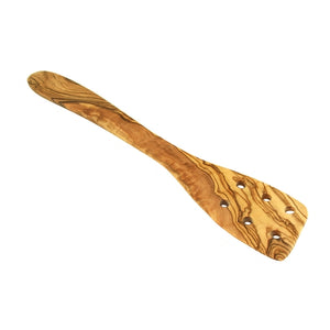30 cm perforated spatula olive wood