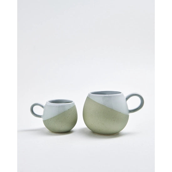 Matte Green Duo Color Mug (in two sizes 500ML and 90ML-espresso)