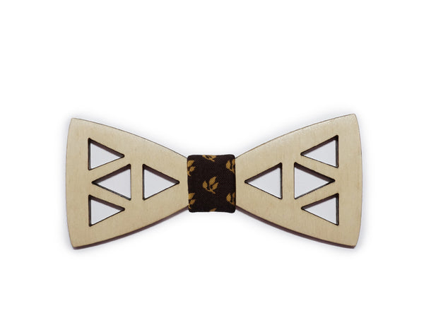 Wooden bow-ties with cut-outs (various styles)